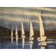 Μπέτυ - Ιστιοπλόοι στο Αιγαίο - 50x120 cm (ME ΤΕΛΑΡΟ)