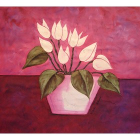 Νικολάι Σολακόφ - Η ροζ μέρα 2 - 80x80 cm (ME ΤΕΛΑΡΟ)
