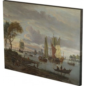 Abraham Storck - A River View