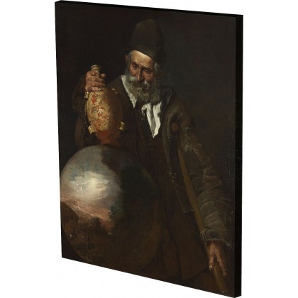 Italian - An Old Man holding a