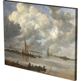 Jan van Goyen - An Estuary wit