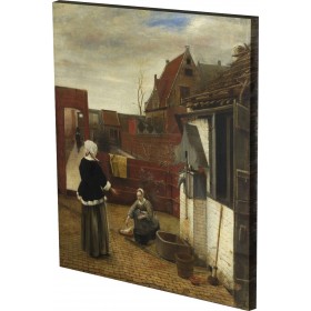 Pieter de Hooch - A Woman and 