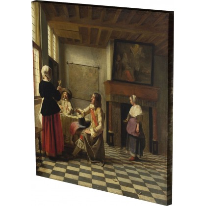 Pieter de Hooch - A Woman Drin